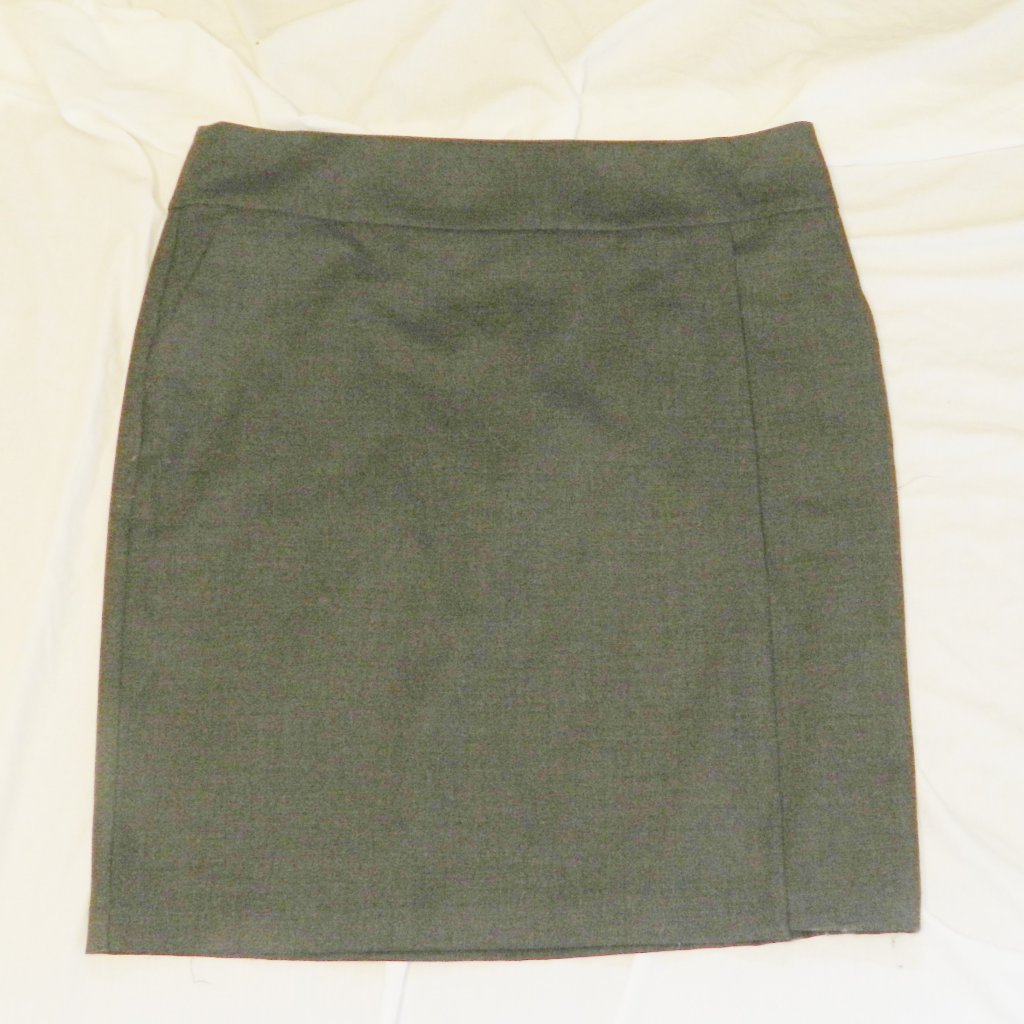 Eileen Fisher Charcoal K/L Skirt With Yoke Xl Nwt